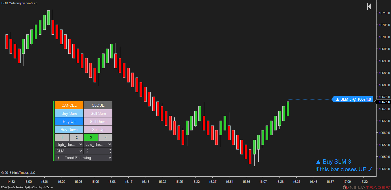 EOB Ordering - NinjaTrader Exit On Close Tool