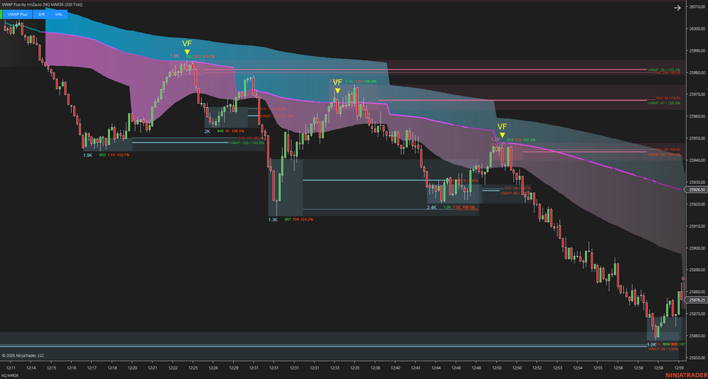 VWAP Flux - Advanced VWAP Indicator for NinjaTrader 8