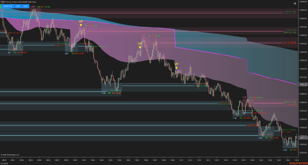 VWAP Flux - Advanced VWAP Indicator for NinjaTrader 8