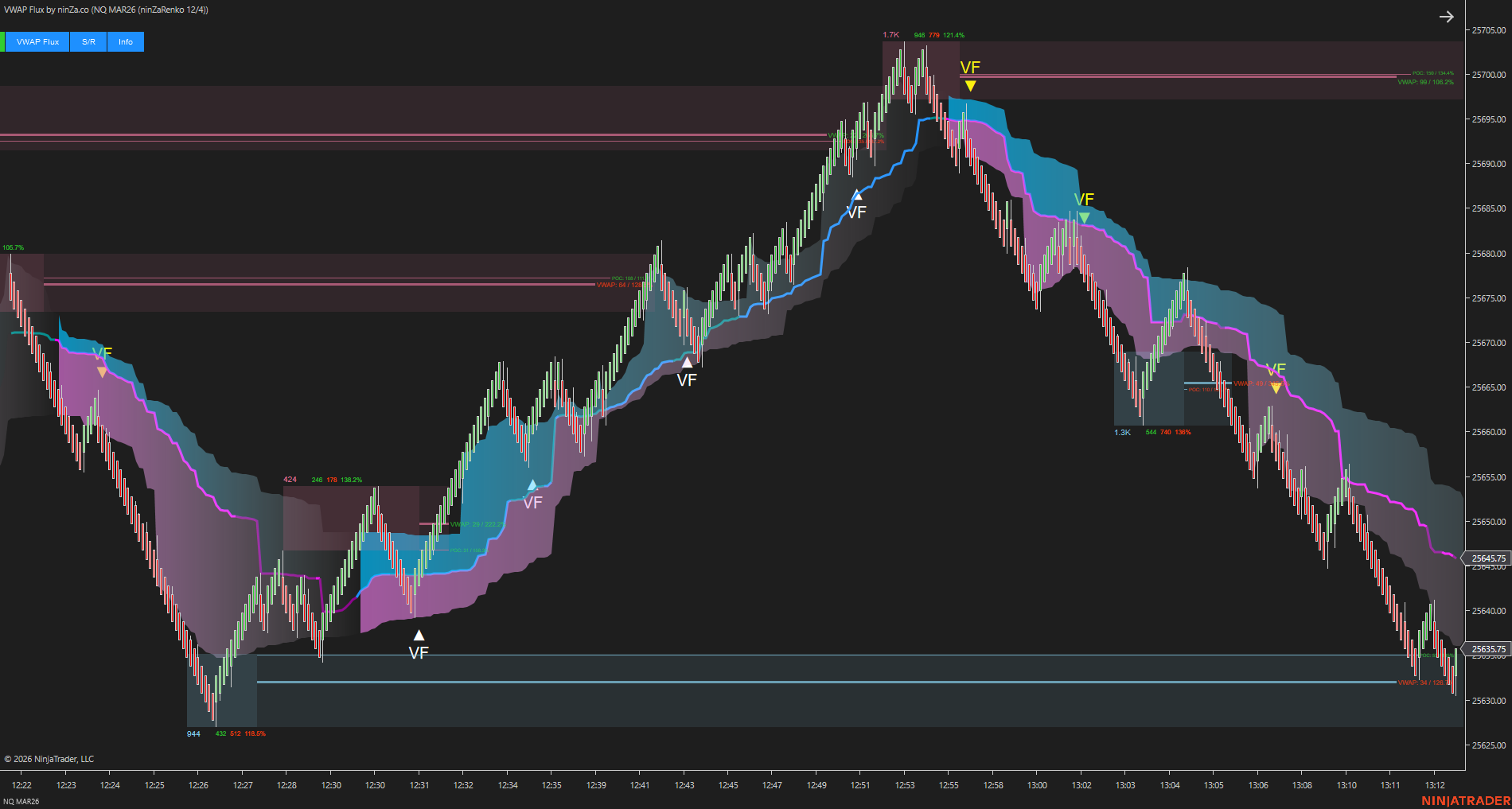 VWAP Flux - Advanced VWAP Indicator for NinjaTrader 8