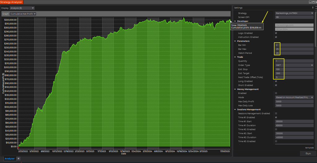 I'm T-REX - Automated Trading System for NinjaTrader 8