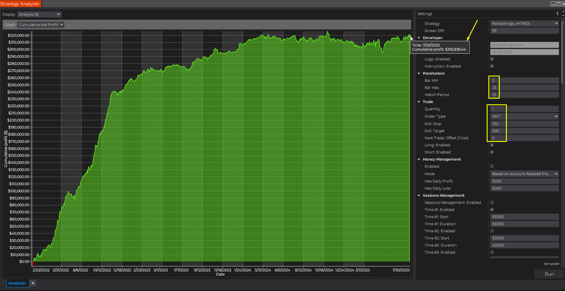 I'm T-REX - Automated Trading System for NinjaTrader 8