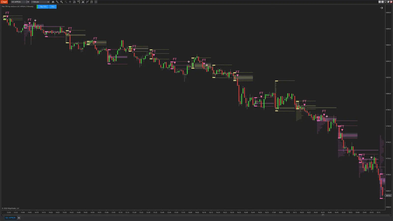 Flex TPO – Structured Post-Breakout Indicator for NinjaTrader 8