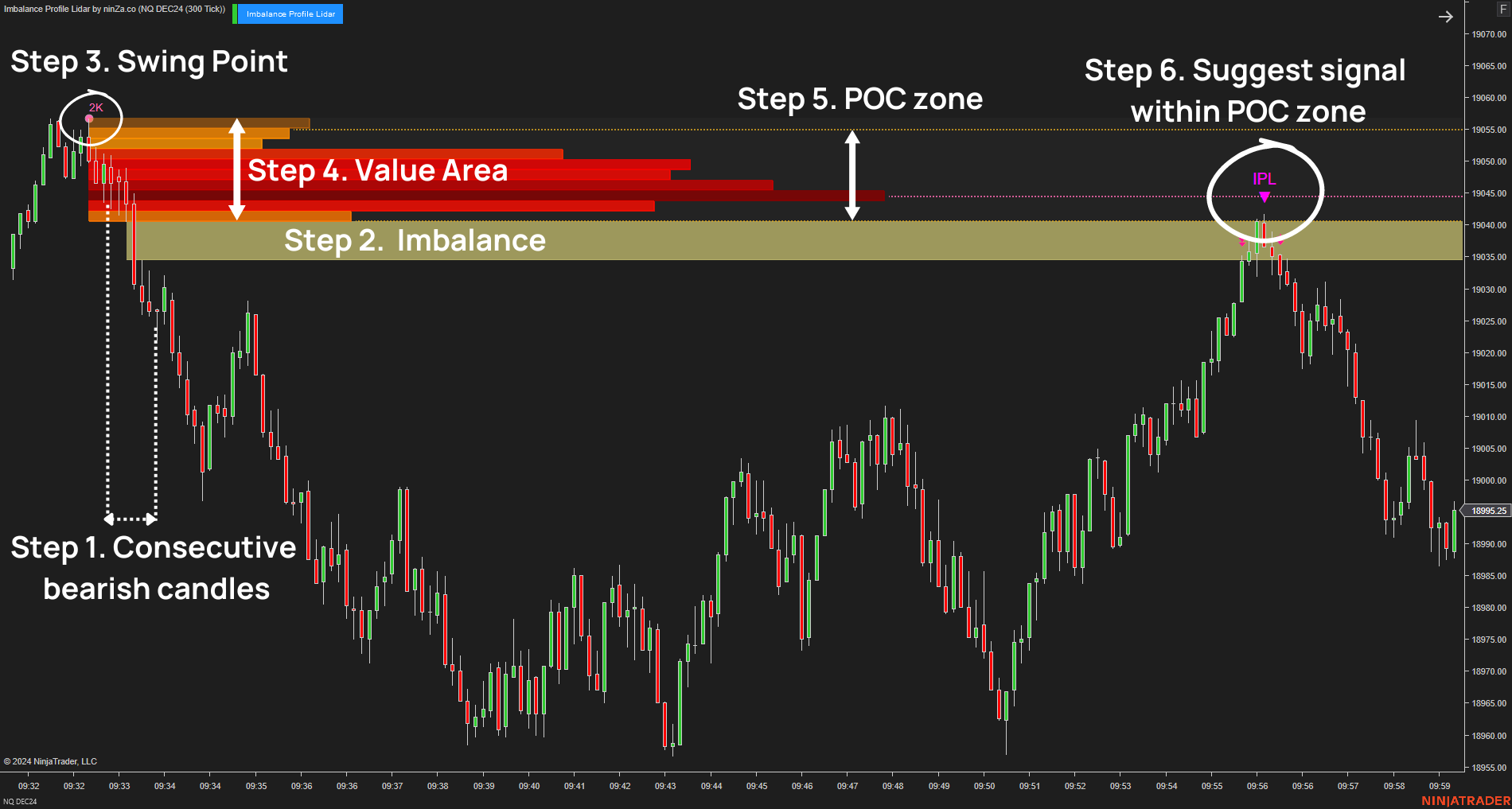 Imbalance Profile Lidar - NinjaTrader Imbalance Indicator
