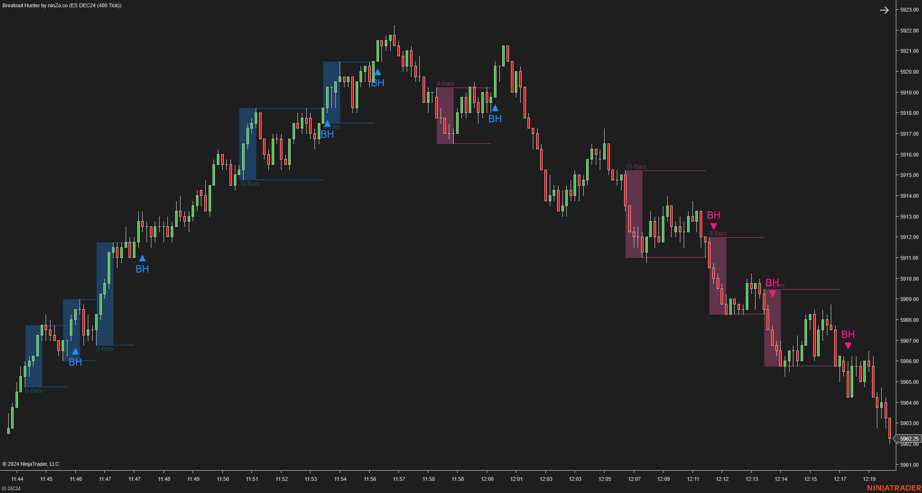 Breakout Hunter - Wyckoff Indicator NinjaTrader
