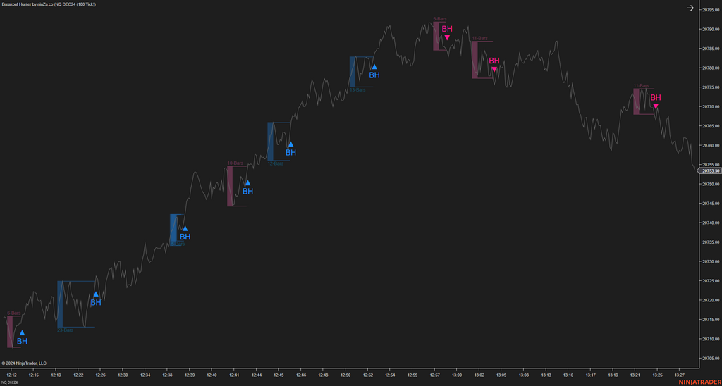 Breakout Hunter - Wyckoff Indicator NinjaTrader