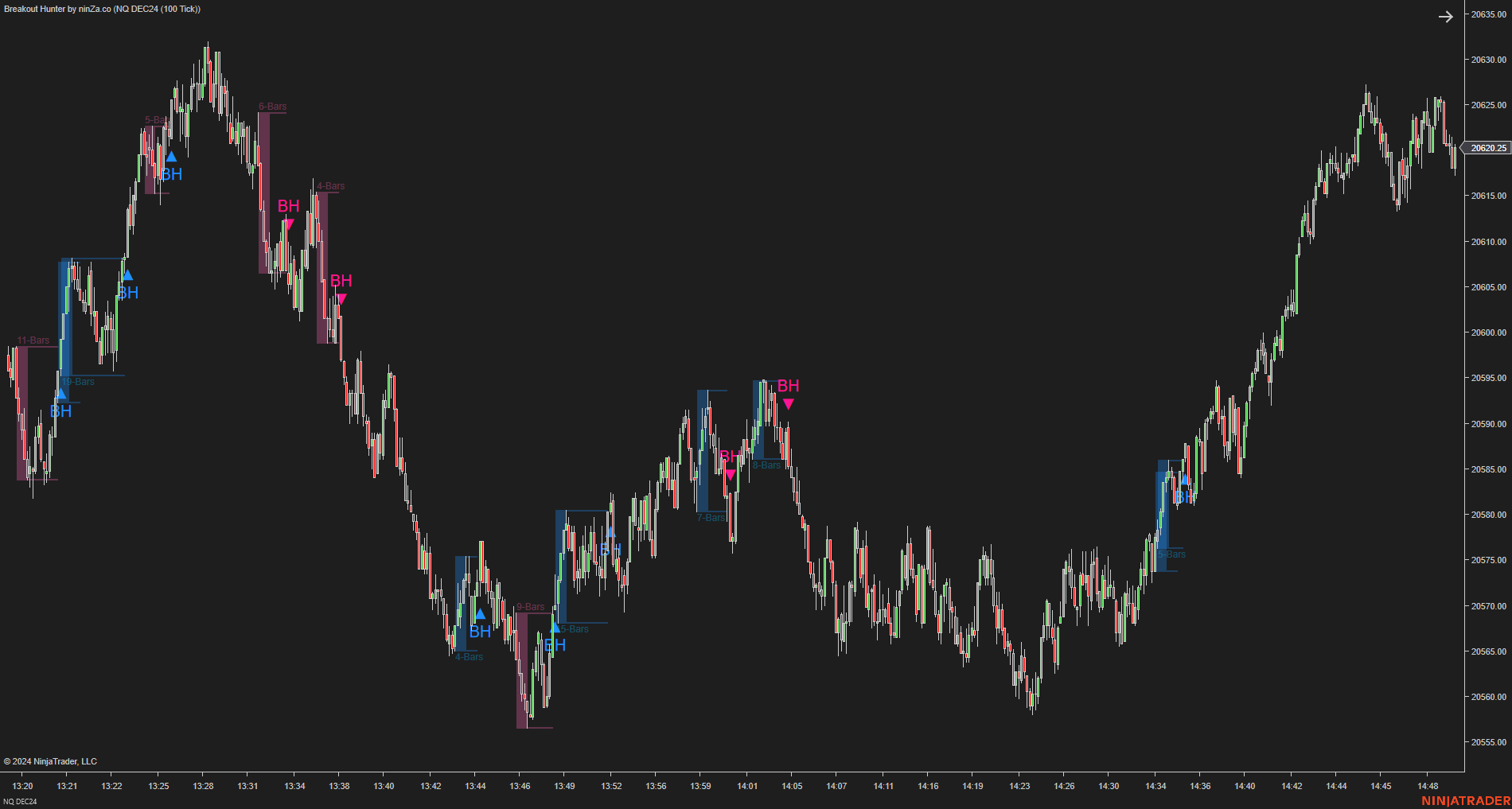 Breakout Hunter - Wyckoff Indicator NinjaTrader