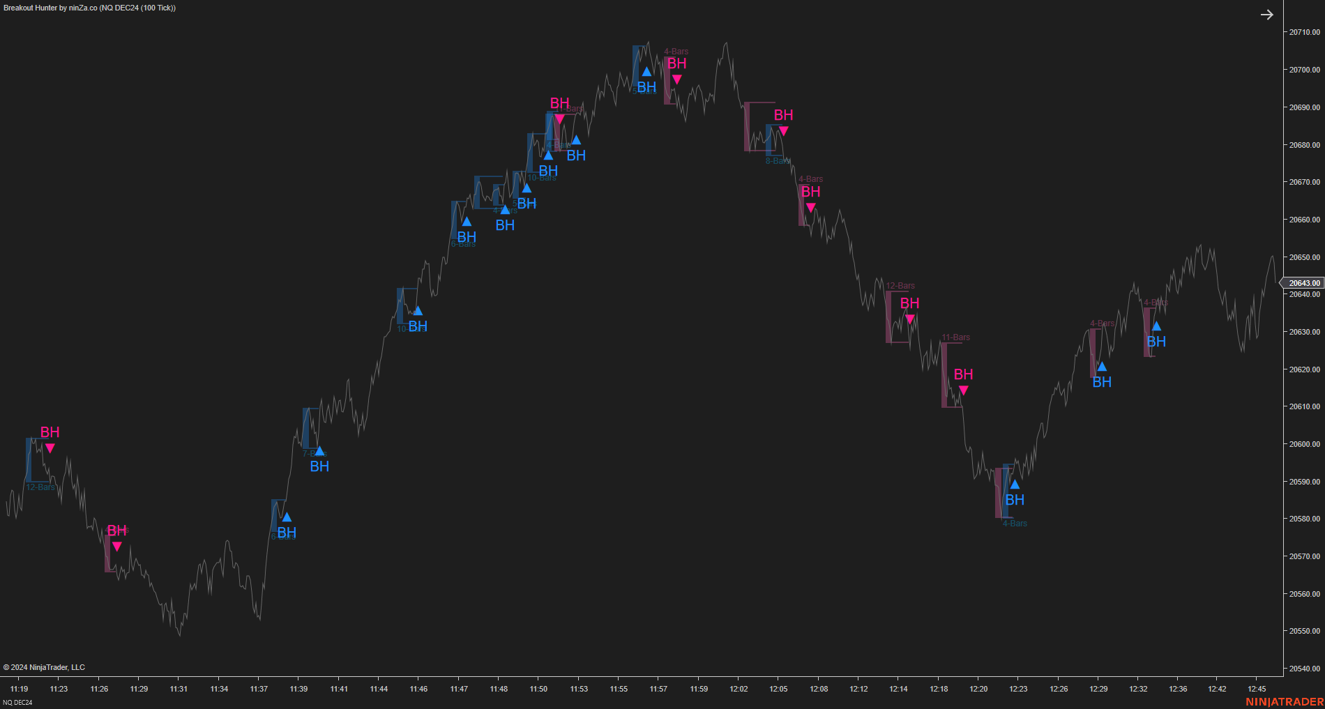 Breakout Hunter - Wyckoff Indicator NinjaTrader