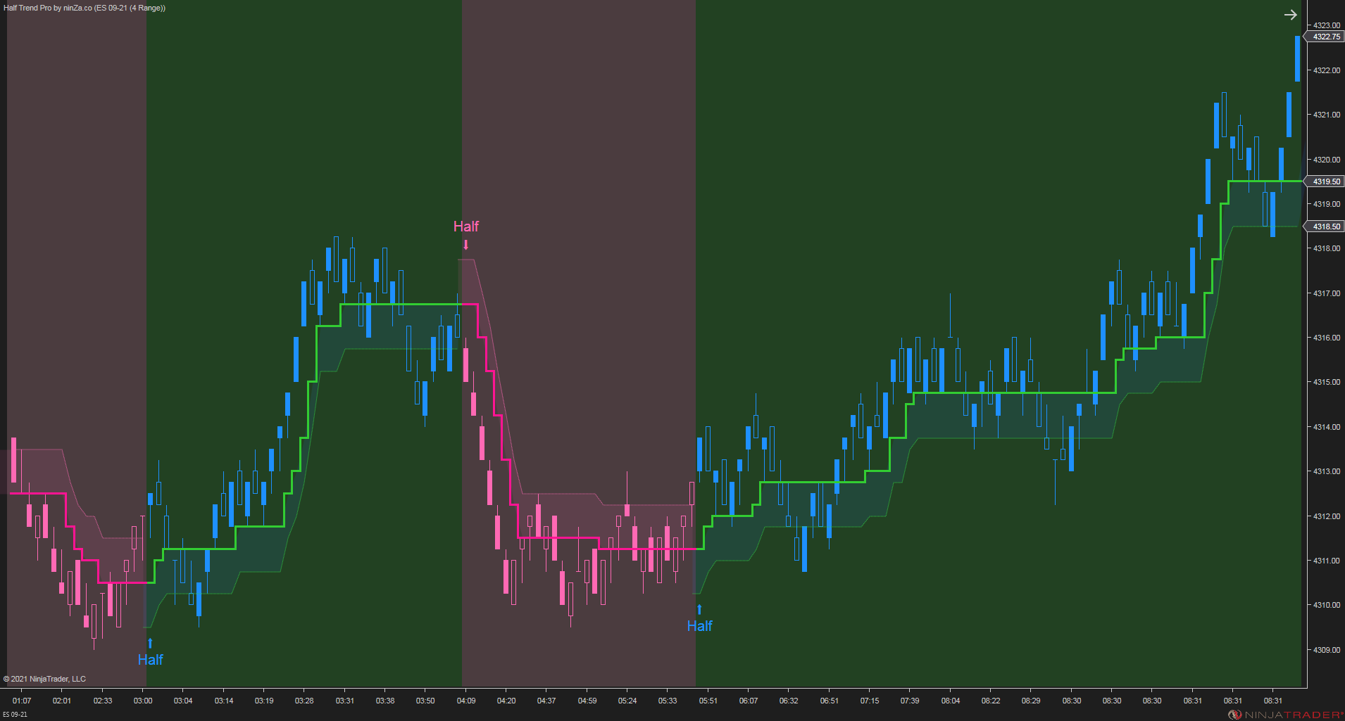 Half Trend Pro – Trend & Reversal Indicator for NinjaTrader 8