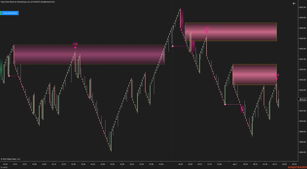 King Order Block – NinjaTrader 8 Order Block Indicator for Renko Charts