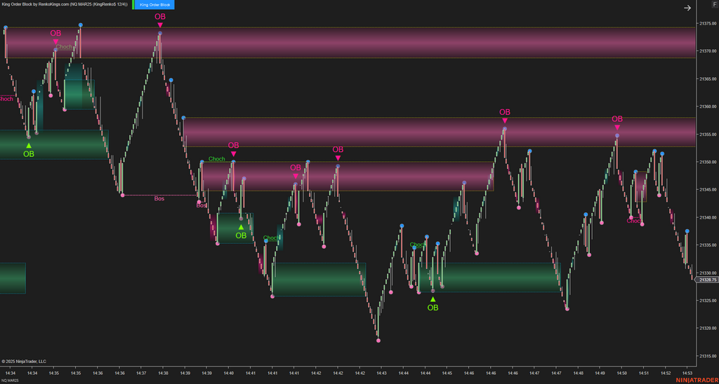 King Order Block – NinjaTrader 8 Order Block Indicator for Renko Charts