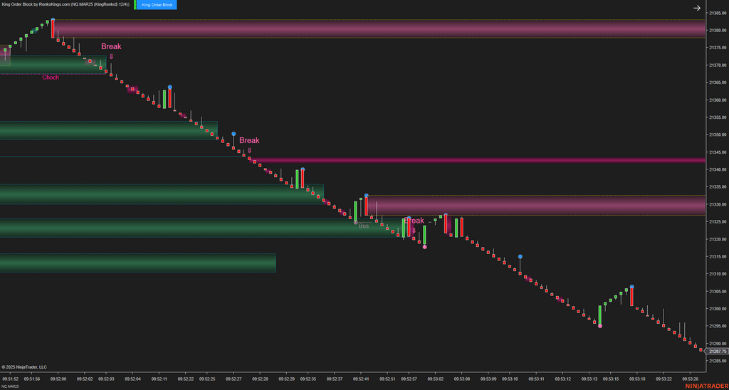 King Order Block – NinjaTrader 8 Order Block Indicator for Renko Charts