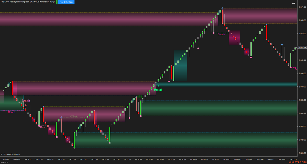 King Order Block – NinjaTrader 8 Order Block Indicator for Renko Charts