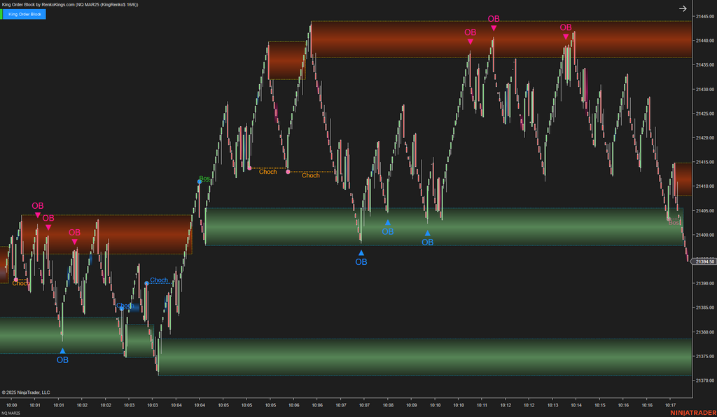King Order Block – NinjaTrader 8 Order Block Indicator for Renko Charts