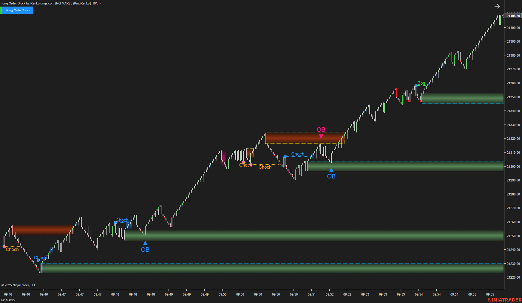 King Order Block – NinjaTrader 8 Order Block Indicator for Renko Charts