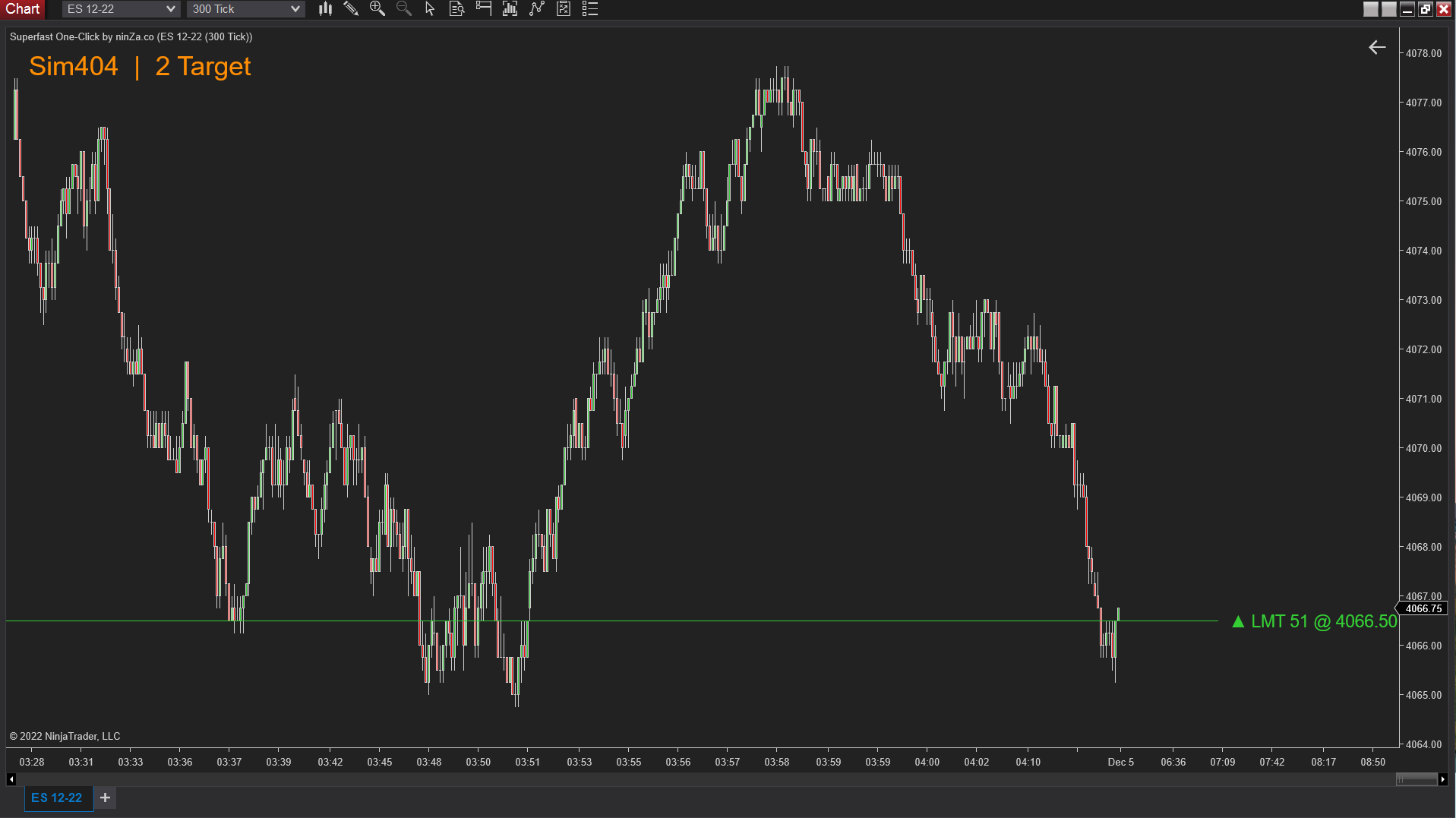 Superfast One-Click – NinjaTrader One-Click Trading Tool