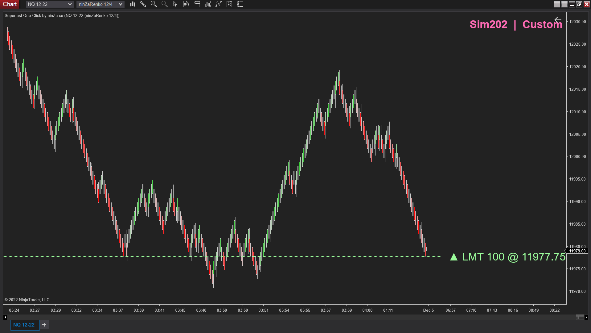 Superfast One-Click – NinjaTrader One-Click Trading Tool