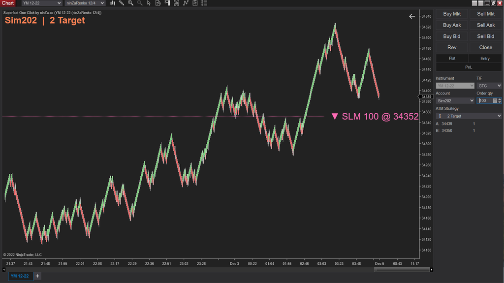 Superfast One-Click – NinjaTrader One-Click Trading Tool