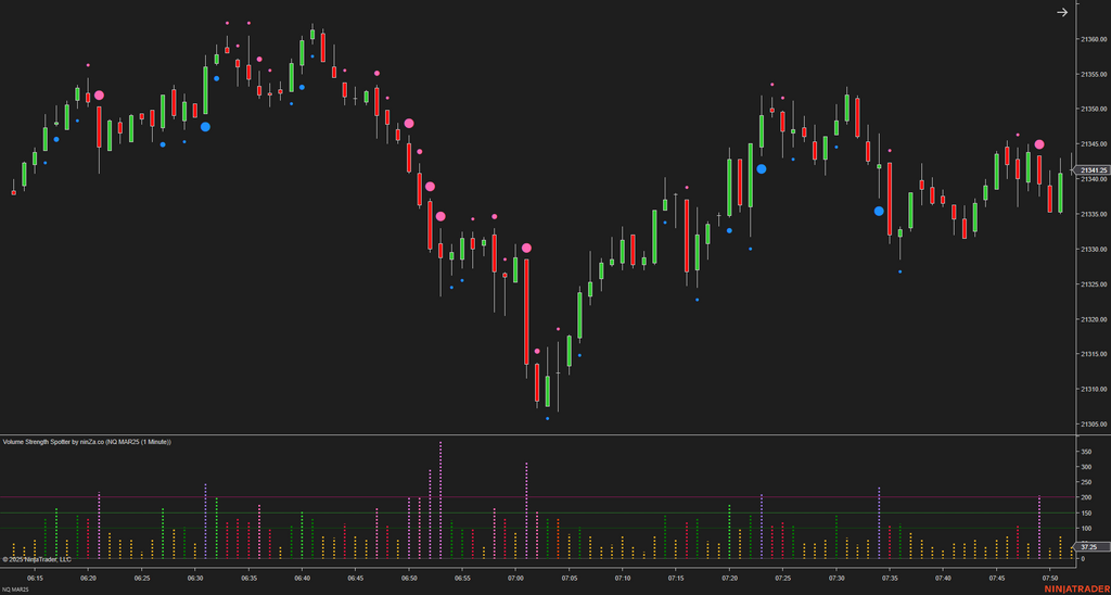 Volume Strength Spotter - Volume Indicator NinjaTrader 8