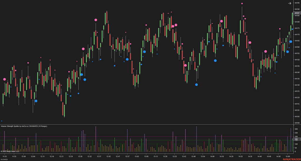 Volume Strength Spotter - Volume Indicator NinjaTrader 8