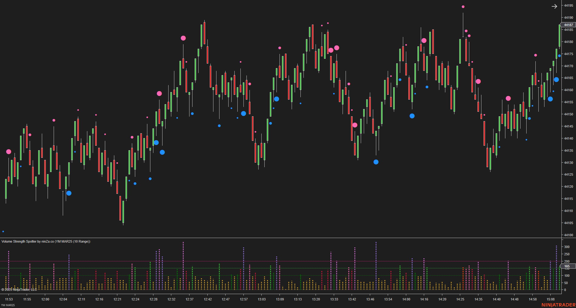 Volume Strength Spotter - Volume Indicator NinjaTrader 8