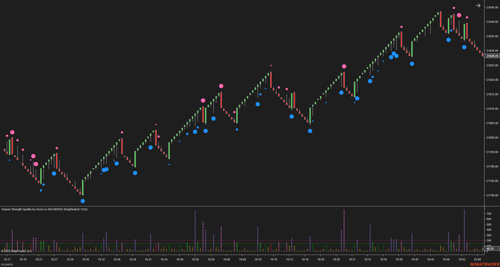 Volume Strength Spotter - Volume Indicator NinjaTrader 8