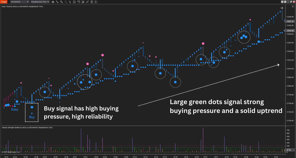 Volume Strength Spotter - Volume Indicator NinjaTrader 8
