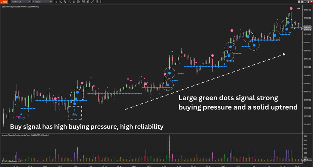 Volume Strength Spotter - Volume Indicator NinjaTrader 8