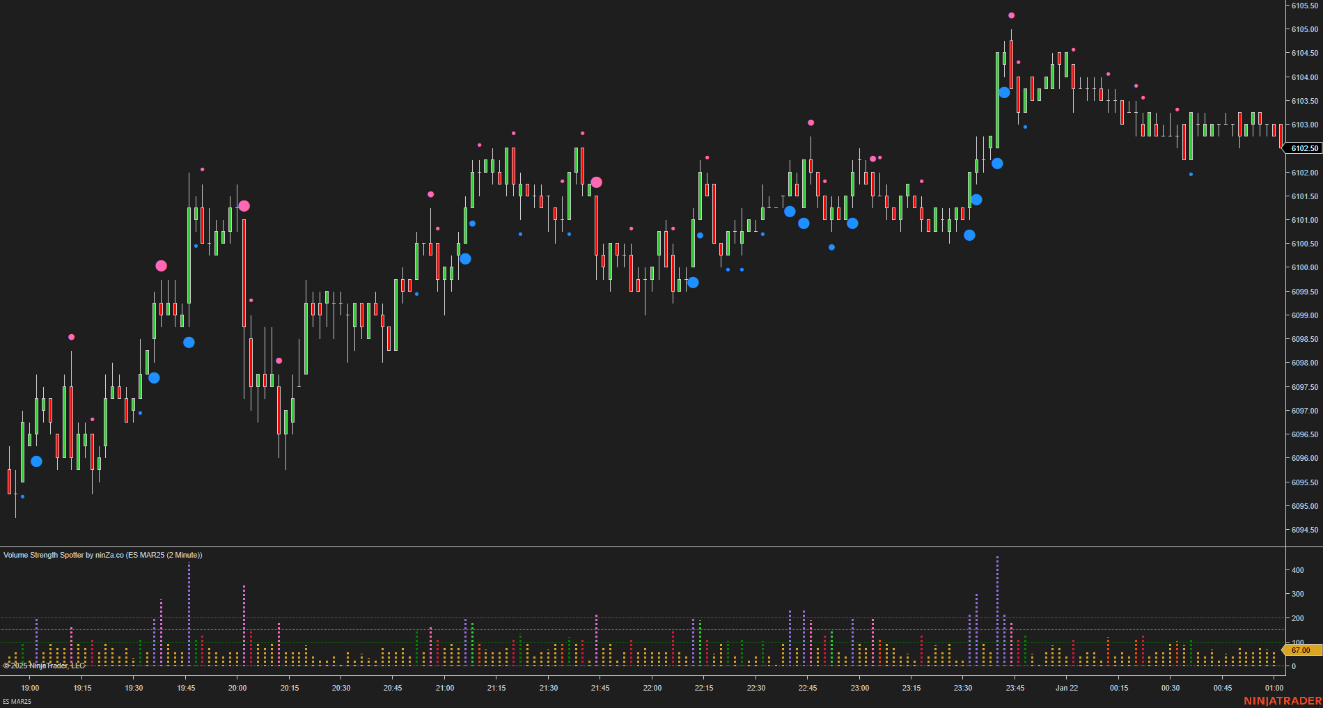 Volume Strength Spotter - Volume Indicator NinjaTrader 8